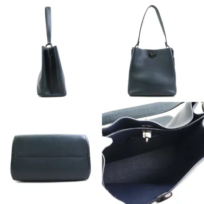 Pre-owned Coach Dark Green Leather Handbag Shoulder Bag ()