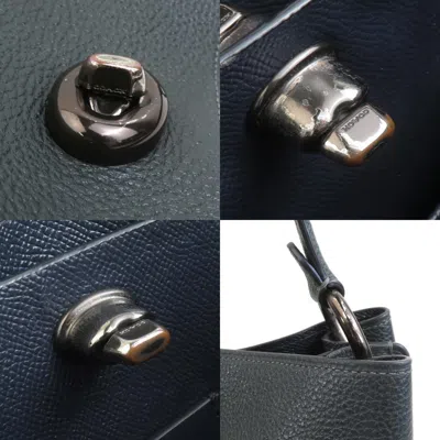 Pre-owned Coach Dark Green Leather Handbag Shoulder Bag ()