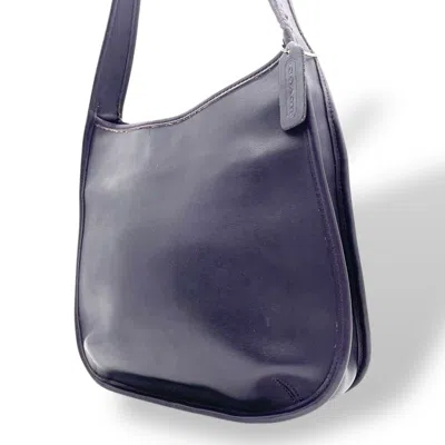 Pre-owned Coach Purple Leather Shoulder Bag ()
