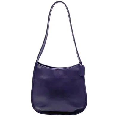 Pre-owned Coach Purple Leather Shoulder Bag ()