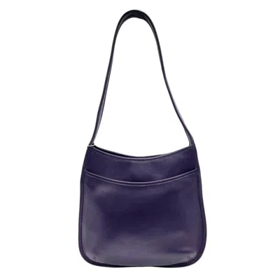 Pre-owned Coach Purple Leather Shoulder Bag ()