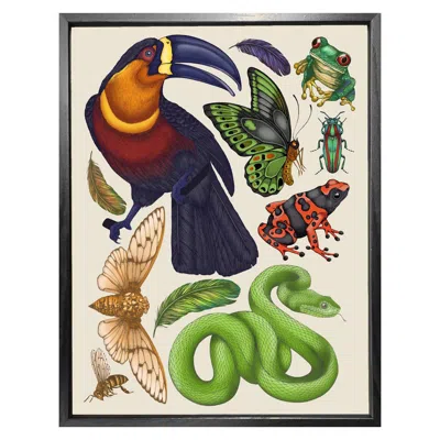 Emily Carter Tropical Toucan Fine Art Print A5 In Multi