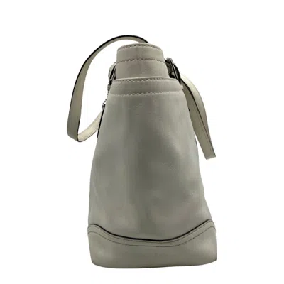 Pre-owned Coach White Leather Tote Bag ()