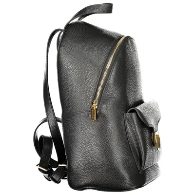 Coccinelle Black Leather Women Women's Backpack In Black