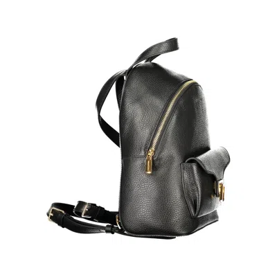 Coccinelle Black Leather Women Women's Backpack In Black