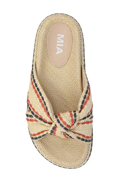 Mia Women's Giade Raffia Slip-on Sandals In Multi