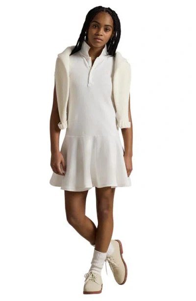 Polo Ralph Lauren Short-sleeve Polo Dress In White