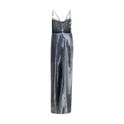 Coperni Logo Dress In Gray