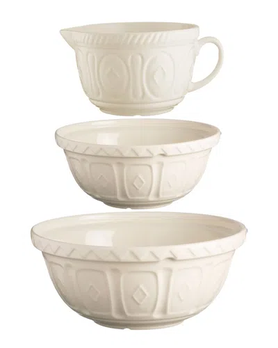 Mason Cash Color Mix Mixing Bowls And Batter Bowl - Set Of In White