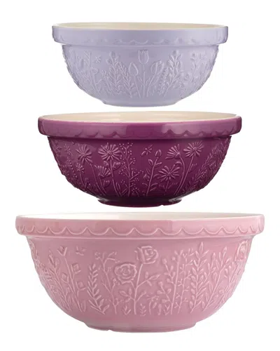 Mason Cash In The Meadow Mixing Bowls, Set Of 3 In Multi