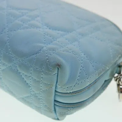 Pre-owned Dior Blue Leather Clutch Bag ()