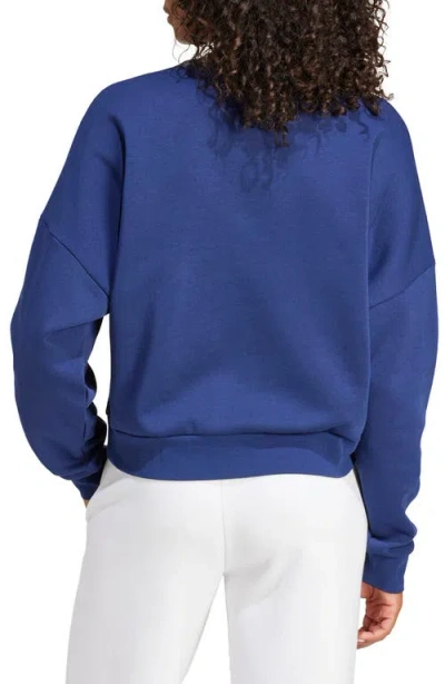 Adidas Originals Adidas Fleece Sweatshirt In Blue