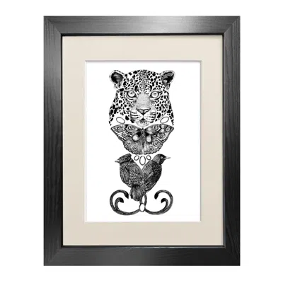 Emily Carter The Tropical Leopard Fine Art Print A3 In Black