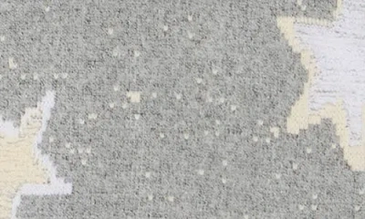 Bobeau Star Mock Neck Pullover Sweater In Gray