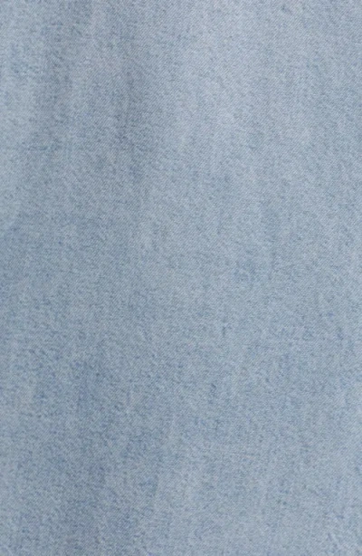 Spiritual Gangster Hacienda Chambray Romper In Blue