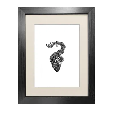 Emily Carter Organoctopus Fine Art Print A4 In Black