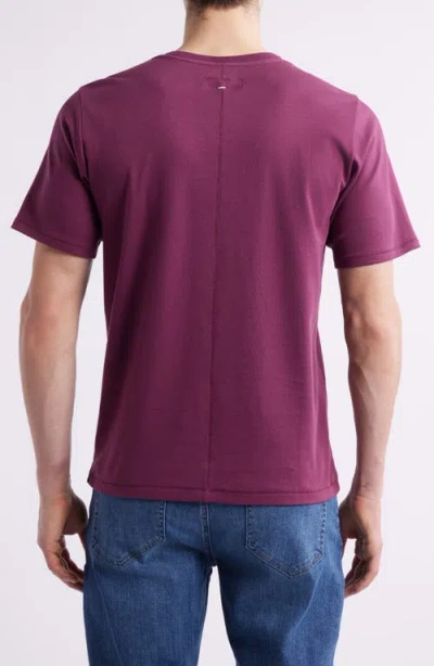 Rag & Bone Classic Tech Jersey T-shirt In Purple