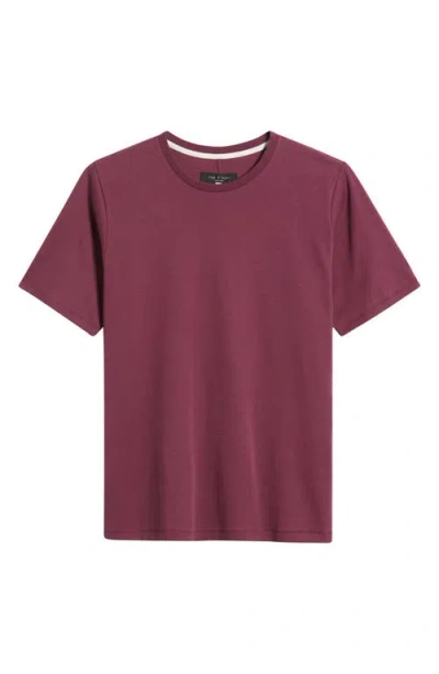 Rag & Bone Classic Tech Jersey T-shirt In Purple