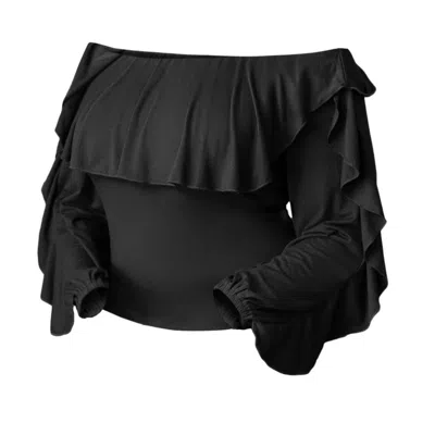 Jjwinks Women's Red Vixen Top, Crimson In Black