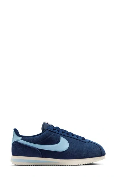Nike Cortez Suede Sneakers In Blue