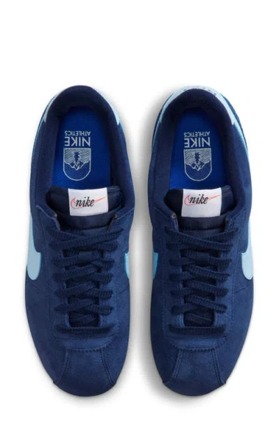 Nike Cortez Suede Sneakers In Blue