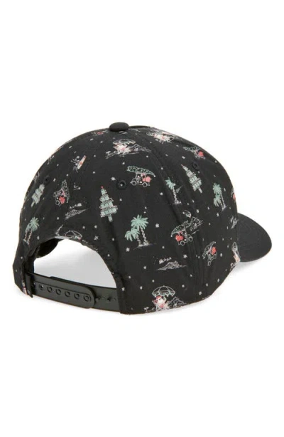 Travismathew Naughty But Nice Adjustable Baseball Cap In Black