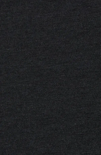 Tom Ford Black Crewneck T-shirt With Logo Embroidery On The Front In Cotton Blend Man In Black