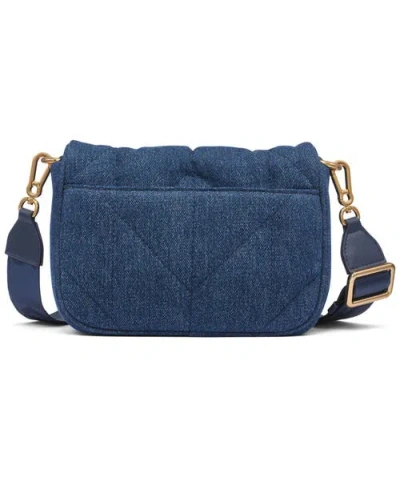Karl Lagerfeld Voyage Quilted Denim Crossbody Bag In Blue