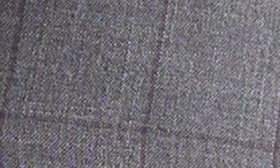 Savile Row Co Grey Rust Windowpane Suit In Gray