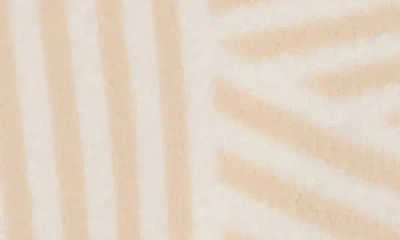 Cyrus Geometric Button Front Crop Cardigan In Gray