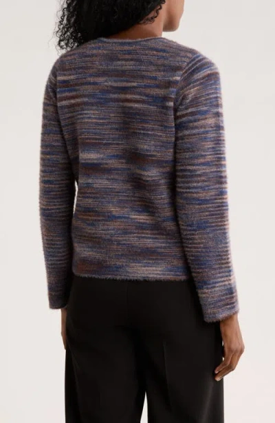 Cyrus Crewneck Button Front Cardigan In Gray