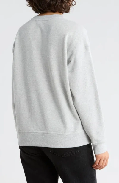 Dkny Jeans Rhinestone Logo Sweatshirt In Gray