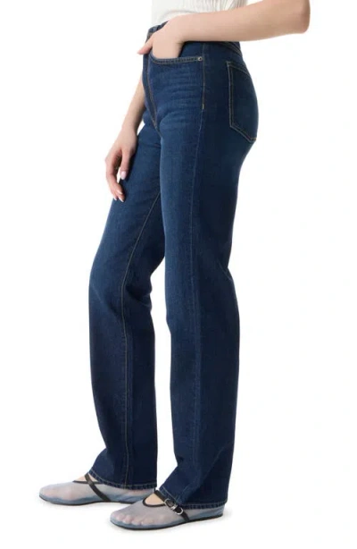 Robert Rodriguez High Rise Slim Straight Jeans In Blue