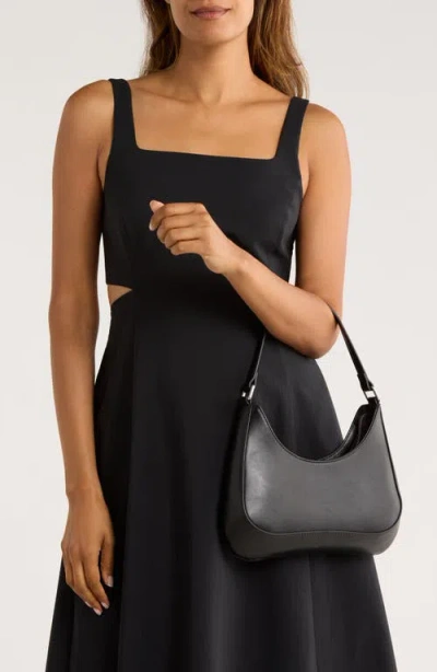 Collection Xiix Curved Shoulder Bag In Black