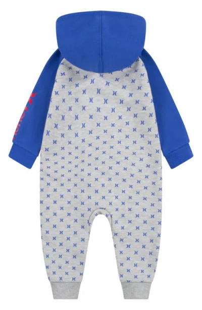 Hurley Fleece Hooded Coverall In Blue