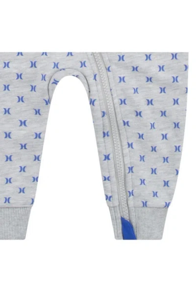 Hurley Fleece Hooded Coverall In Blue