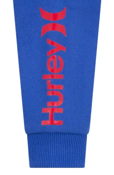 Hurley Fleece Hooded Coverall In Blue