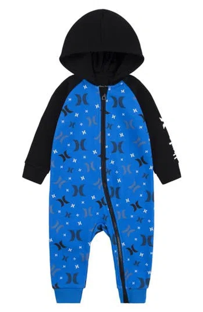 Hurley Fleece Hooded Coverall In Blue