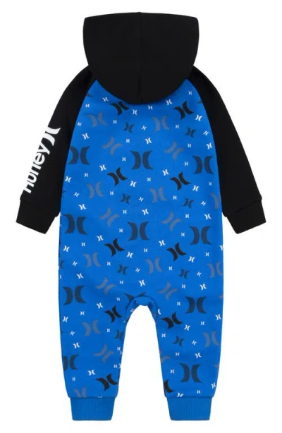Hurley Fleece Hooded Coverall In Blue