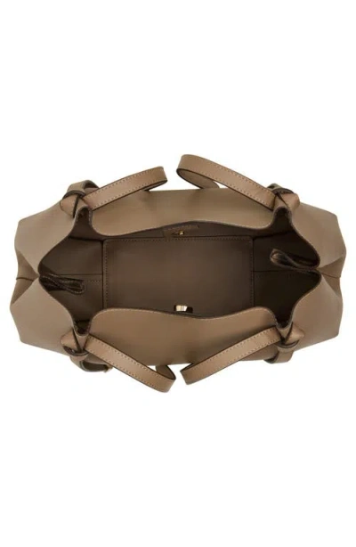 Anne Klein Small Tote Bag With Pouch In Brown