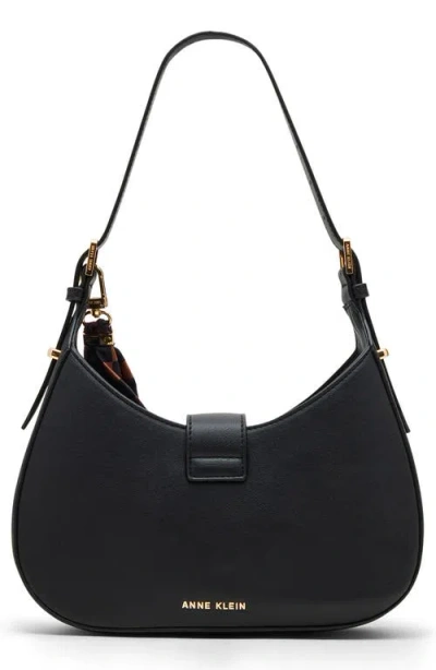 Anne Klein Curved Shoulder Bag In Black