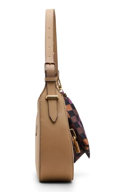 Anne Klein Curved Shoulder Bag In Brown