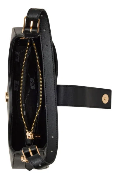 Anne Klein Curved Shoulder Bag In Black