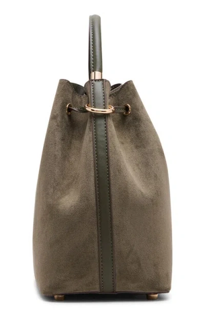 Anne Klein Medium Bucket Bag With Pouch In Gray