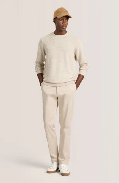 Ted Baker 't' Stitch Crewneck Sweater In Neutral