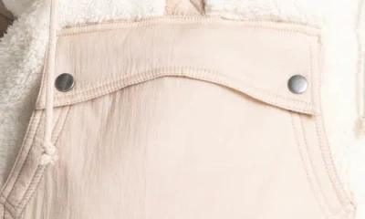 Thread & Supply Aurora Mixed Media Anorak In Neutral