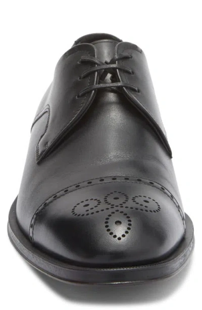 Hugo Boss Boss Derrek Brogue Cap Toe Derby In Black