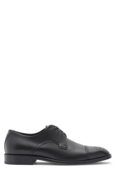 Hugo Boss Boss Derrek Brogue Cap Toe Derby In Black