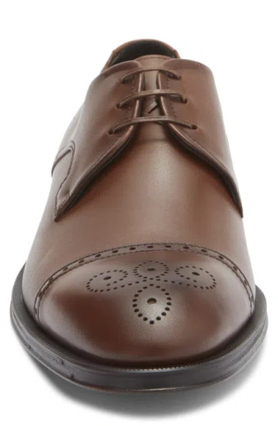 Hugo Boss Boss Derrek Brogue Cap Toe Derby In Brown