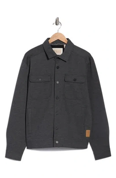 Scotch & Soda Canvas Trucker Jacket In Gray